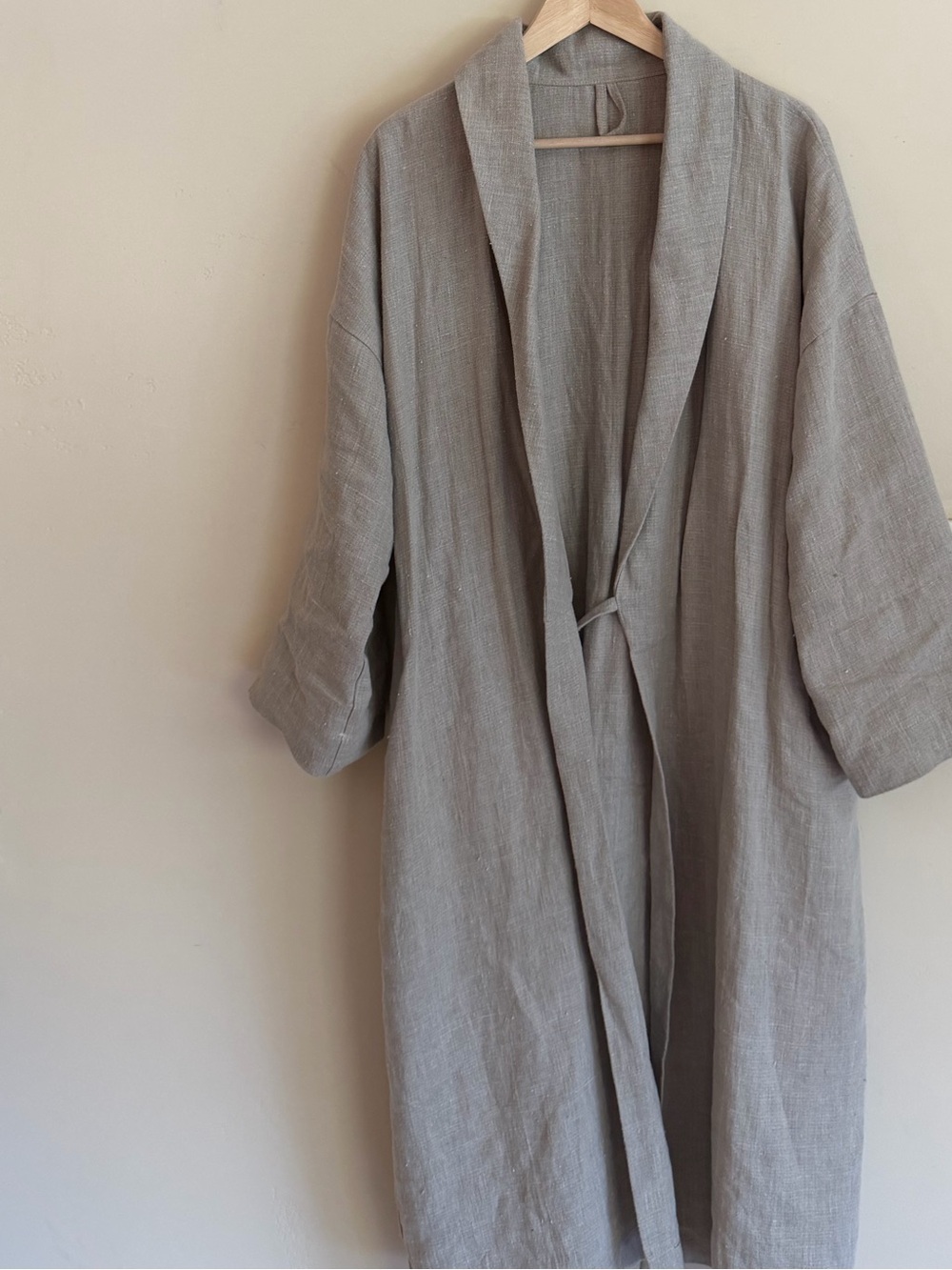 The Raw Linen Robe